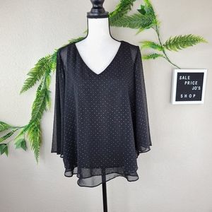 Jennifer Lopez Tulip Back Blouse